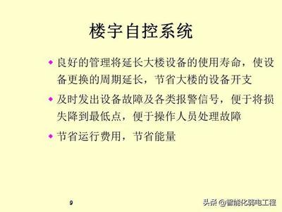 一套非常全的弱电工程楼宇自控系统入门资料